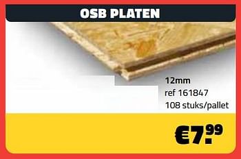 Promoties Osb platen 12mm - Huismerk - Bouwcenter Frans Vlaeminck - Geldig van 01/04/2024 tot 30/04/2024 bij Bouwcenter Frans Vlaeminck
