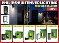 Promoties Philips buitenverlichting nieuwe collectie - 25% - Philips - Geldig van 01/04/2024 tot 30/04/2024 bij Bouwcenter Frans Vlaeminck