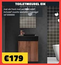 Toiletmeubel eik-Huismerk - Bouwcenter Frans Vlaeminck
