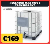 Regenton max transparant-Huismerk - Bouwcenter Frans Vlaeminck