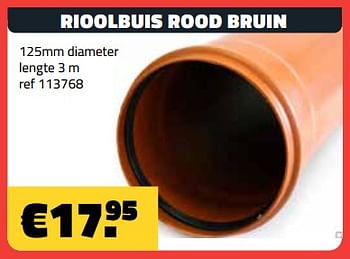 Promoties Rioolbuis rood bruin - Huismerk - Bouwcenter Frans Vlaeminck - Geldig van 01/04/2024 tot 30/04/2024 bij Bouwcenter Frans Vlaeminck