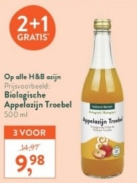 Promoties Biologische appelazijn troebel - Huismerk - Holland & Barrett - Geldig van 31/03/2024 tot 07/04/2024 bij Holland & Barret