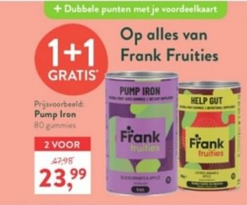 Promoties Pump iron - Frank Fruities - Geldig van 31/03/2024 tot 07/04/2024 bij Holland & Barret