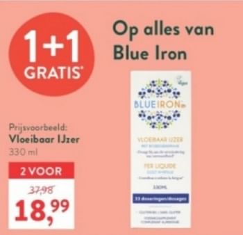 Promoties Vloeibaar ljzer - Blue Iron - Geldig van 31/03/2024 tot 07/04/2024 bij Holland & Barret