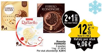 Promoties Roomijs ferrero - Ferrero - Geldig van 02/04/2024 tot 08/04/2024 bij Cora