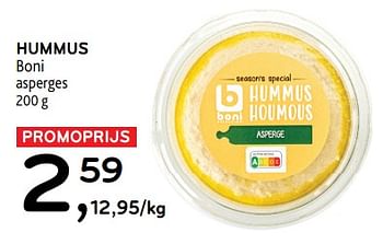 Promotions Hummus boni - Boni - Valide de 27/03/2024 à 09/04/2024 chez Alvo