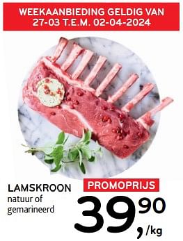 Promotions Lamskroon - Produit maison - Alvo - Valide de 27/03/2024 à 09/04/2024 chez Alvo