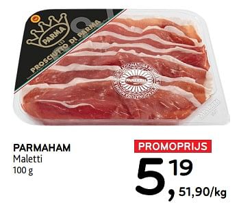 Promoties Parmaham maletti - Maletti - Geldig van 27/03/2024 tot 09/04/2024 bij Alvo