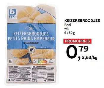 Promotions Keizersbroodjes boni - Boni - Valide de 27/03/2024 à 09/04/2024 chez Alvo