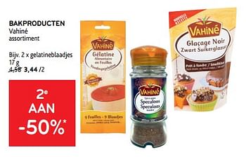 Promoties Bakproducten vahiné 2e aan -50% - Vahine - Geldig van 27/03/2024 tot 09/04/2024 bij Alvo