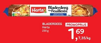 Promotions Bladerdeeg herta - Herta - Valide de 27/03/2024 à 09/04/2024 chez Alvo
