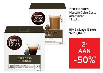Promotions Koffiecups nescafé dolce gusto 2e aan -50% - Nescafe - Valide de 27/03/2024 à 09/04/2024 chez Alvo