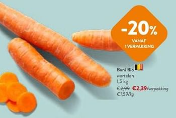 Promoties Boni bio wortelen - Boni - Geldig van 27/03/2024 tot 09/04/2024 bij OKay