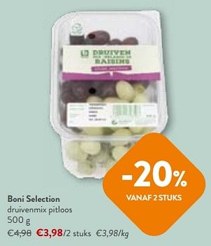 Promoties Boni selection druivenmix pitloos - Boni - Geldig van 27/03/2024 tot 09/04/2024 bij OKay