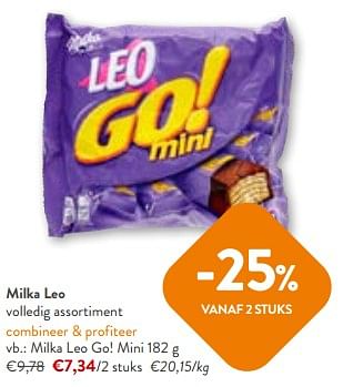 Promoties Milka leo go! mini - Milka - Geldig van 27/03/2024 tot 09/04/2024 bij OKay