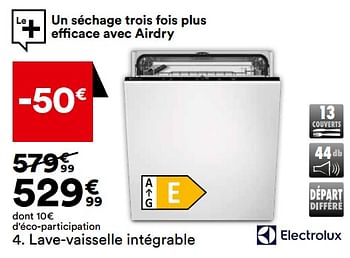 Promoties Lave-vaisselle intégrable electrolux eea27210l - Electrolux - Geldig van 26/03/2024 tot 22/04/2024 bij But