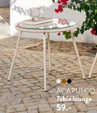 Promotions Acapulco table lounge - Produit maison - Casa - Valide de 29/02/2024 à 25/09/2024 chez Casa