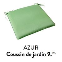 Promotions Azur coussin de jardin - Produit maison - Casa - Valide de 29/02/2024 à 25/09/2024 chez Casa