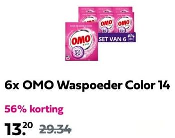 Promoties Omo waspoeder color 14 - Omo - Geldig van 31/03/2024 tot 07/04/2024 bij Plein