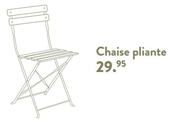Promotions Chaise pliante - Produit maison - Casa - Valide de 29/02/2024 à 25/09/2024 chez Casa