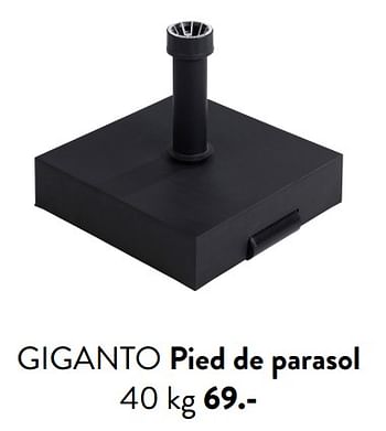 Promotions Giganto pied de parasol - Produit maison - Casa - Valide de 29/02/2024 à 25/09/2024 chez Casa