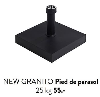 Promoties New granito pied de parasol - Huismerk - Casa - Geldig van 29/02/2024 tot 25/09/2024 bij Casa