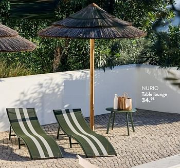 Promotions Nurio table lounge - Produit maison - Casa - Valide de 29/02/2024 à 25/09/2024 chez Casa