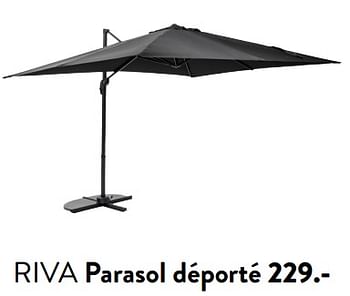 Promotions Riva parasol déporté - Produit maison - Casa - Valide de 29/02/2024 à 25/09/2024 chez Casa