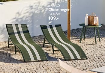 Promotions Silves chaise longue - Produit maison - Casa - Valide de 29/02/2024 à 25/09/2024 chez Casa