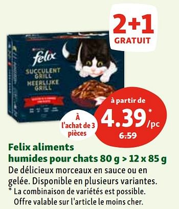 Promotions Felix aliments humides pour chats - Purina - Valide de 03/04/2024 à 08/04/2024 chez Maxi Zoo