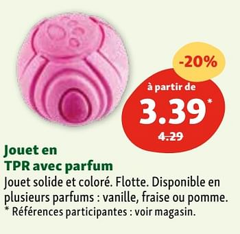Promotions Jouet en tpr avec parfum - Produit maison - Maxi Zoo - Valide de 03/04/2024 à 08/04/2024 chez Maxi Zoo