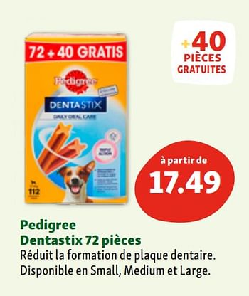 Promotions Pedigree dentastix - Pedigree - Valide de 03/04/2024 à 08/04/2024 chez Maxi Zoo