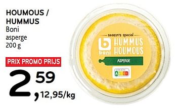 Promoties Houmous boni - Boni - Geldig van 27/03/2024 tot 09/04/2024 bij Alvo