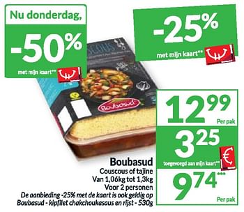 Promoties Boubasud couscous of tajine - Boubasud - Geldig van 02/04/2024 tot 07/04/2024 bij Intermarche