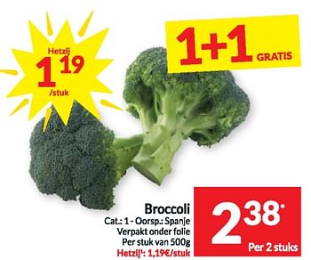Promoties Broccoli - Huismerk - Intermarche - Geldig van 02/04/2024 tot 07/04/2024 bij Intermarche