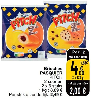 Promoties Brioches pasquier pitch - Brioche pasquier - Geldig van 02/04/2024 tot 08/04/2024 bij Cora