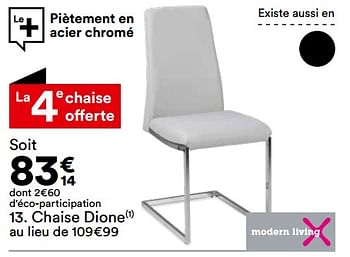 Promoties Chaise dione - Huismerk - But - Geldig van 26/03/2024 tot 22/04/2024 bij But