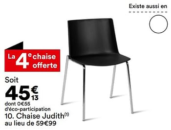 Promotions Chaise judith - Produit Maison - But - Valide de 26/03/2024 à 22/04/2024 chez But