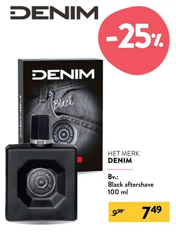 Promoties Black aftershave - Denim - Geldig van 27/03/2024 tot 09/04/2024 bij DI