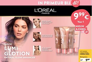 Promoties Glowing lotion - L'Oreal Paris - Geldig van 27/03/2024 tot 09/04/2024 bij DI