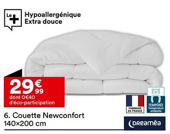 Promoties Couette newconfort - Dreaméa - Geldig van 26/03/2024 tot 22/04/2024 bij But