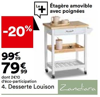 Promoties Desserte louison - Zandiara - Geldig van 26/03/2024 tot 22/04/2024 bij But