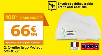 Promotions Oreiller ergo protect - DoDo - Valide de 26/03/2024 à 22/04/2024 chez But