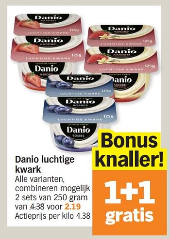 Promoties Danio luchtige kwark - Danone - Geldig van 02/04/2024 tot 07/04/2024 bij Albert Heijn