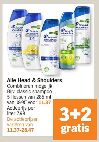 Promoties Classic shampoo - Head & Shoulders - Geldig van 02/04/2024 tot 07/04/2024 bij Albert Heijn