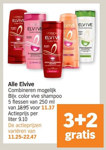 Promoties Elvive color vive shampoo - L'Oreal Paris - Geldig van 02/04/2024 tot 07/04/2024 bij Albert Heijn