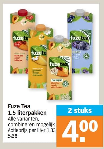 Promoties Fuze tea - FuzeTea - Geldig van 02/04/2024 tot 07/04/2024 bij Albert Heijn
