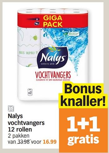 Promoties Nalys vochtvangers - Nalys - Geldig van 02/04/2024 tot 07/04/2024 bij Albert Heijn