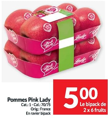 Promotions Pommes pink lady - Produit maison - Intermarche - Valide de 02/04/2024 à 07/04/2024 chez Intermarche