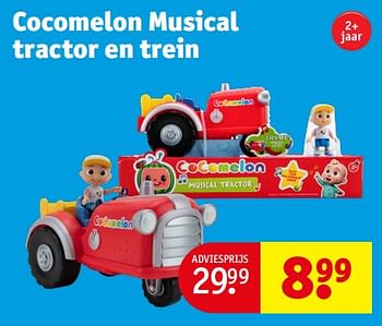 Promoties Cocomelon musical tractor en trein - Cocomelon - Geldig van 02/04/2024 tot 07/04/2024 bij Kruidvat